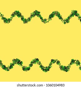 Clover vector four leaf is a confetti which consist of many isolated elements. Stylish and beautiful clover vector Four leaf. Can be used as poster, border, background, wallpaper, card and etc