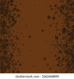 Clover vector four leaf is a confetti which consist of many isolated elements. Stylish and beautiful clover vector Four leaf. Can be used as poster, border, background, wallpaper, card and etc
