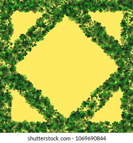 Clover vector four leaf is a confetti which consist of many isolated elements. Stylish and beautiful clover vector Four leaf. Can be used as poster, border, background, wallpaper, card and etc