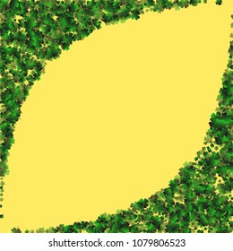 Clover vector four leaf is a confetti which consist of many isolated elements. Stylish and beautiful clover vector Four leaf. Can be used as poster, border, background, wallpaper, card and etc