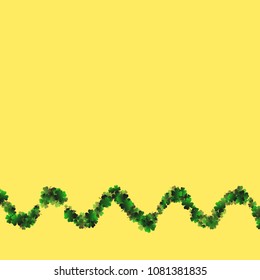 Clover vector four leaf is a confetti which consist of many isolated elements. Stylish and beautiful clover vector Four leaf. Can be used as poster, border, background, wallpaper, card and etc