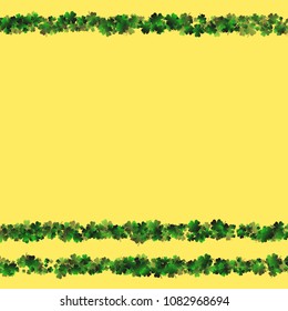 Clover vector four leaf is a confetti which consist of many isolated elements. Stylish and beautiful clover vector Four leaf. Can be used as poster, border, background, wallpaper, card and etc