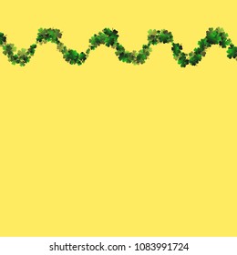 Clover vector four leaf is a confetti which consist of many isolated elements. Stylish and beautiful clover vector Four leaf. Can be used as poster, border, background, wallpaper, card and etc
