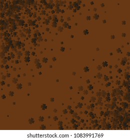 Clover vector four leaf is a confetti which consist of many isolated elements. Stylish and beautiful clover vector Four leaf. Can be used as poster, border, background, wallpaper, card and etc