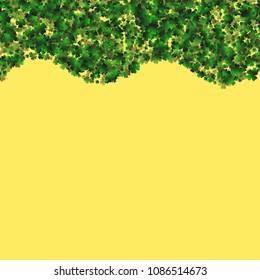 Clover vector four leaf is a confetti which consist of many isolated elements. Stylish and beautiful clover vector Four leaf. Can be used as poster, border, background, wallpaper, card and etc