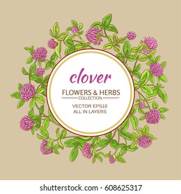 clover vector frame