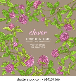 clover vector frame