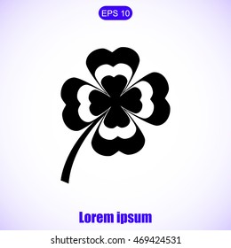 Clover vector icon