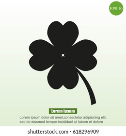 Clover vector icon