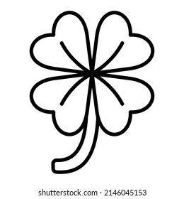 Clover vector icon. Can be used for printing, mobile and web applications.