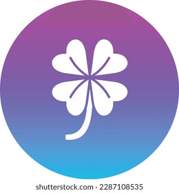 Clover vector icon. Can be used for printing, mobile and web applications.