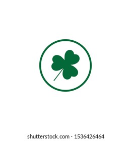 clover vector icon flat design
