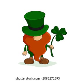  trébol. Ilustración vectorial. 