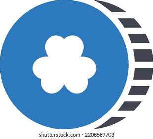 clover Vector illustration on a transparent background. Premium quality symmbols. Glyphs vector icons for concept and graphic design. 

