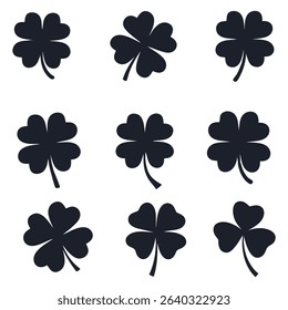 Clover Vector Illustration Set. Clover vector set 