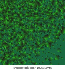 Clover wallpaper is a confetti which consist of many isolated elements. Stylish and beautiful clover wallpaper. Can be used as poster, border, background, wallpaper, card and etc