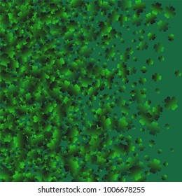 Clover wallpaper is a confetti which consist of many isolated elements. Stylish and beautiful clover wallpaper. Can be used as poster, border, background, wallpaper, card and etc