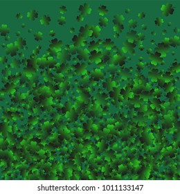 Clover wallpaper is a confetti which consist of many isolated elements. Stylish and beautiful clover wallpaper. Can be used as poster, border, background, wallpaper, card and etc