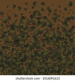 Clover wallpaper is a confetti which consist of many isolated elements. Stylish and beautiful clover wallpaper. Can be used as poster, border, background, wallpaper, card and etc
