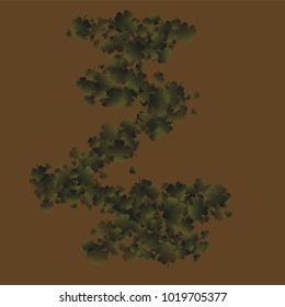 Clover wallpaper is a confetti which consist of many isolated elements. Stylish and beautiful clover wallpaper. Can be used as poster, border, background, wallpaper, card and etc