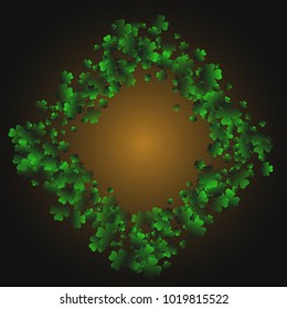 Clover wallpaper is a confetti which consist of many isolated elements. Stylish and beautiful clover wallpaper. Can be used as poster, border, background, wallpaper, card and etc
