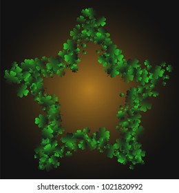 Clover wallpaper is a confetti which consist of many isolated elements. Stylish and beautiful clover wallpaper. Can be used as poster, border, background, wallpaper, card and etc