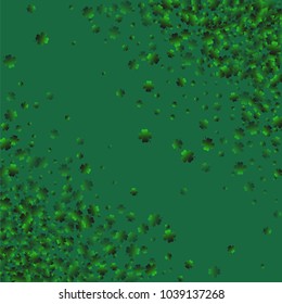 Clover wallpaper is a confetti which consist of many isolated elements. Stylish and beautiful clover wallpaper. Can be used as poster, border, background, wallpaper, card and etc