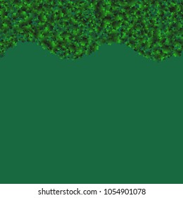 Clover wallpaper is a confetti which consist of many isolated elements. Stylish and beautiful clover wallpaper. Can be used as poster, border, background, wallpaper, card and etc
