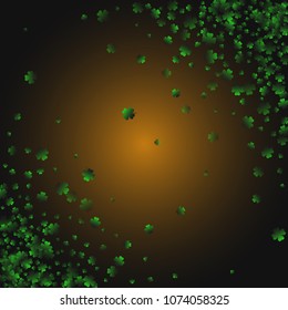 Clover wallpaper is a confetti which consist of many isolated elements. Stylish and beautiful clover wallpaper. Can be used as poster, border, background, wallpaper, card and etc