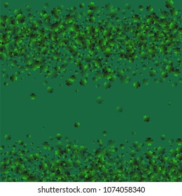 Clover wallpaper is a confetti which consist of many isolated elements. Stylish and beautiful clover wallpaper. Can be used as poster, border, background, wallpaper, card and etc
