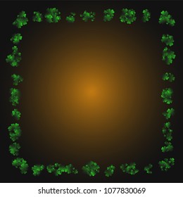 Clover wallpaper is a confetti which consist of many isolated elements. Stylish and beautiful clover wallpaper. Can be used as poster, border, background, wallpaper, card and etc