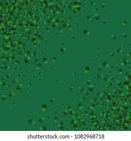 Clover wallpaper is a confetti which consist of many isolated elements. Stylish and beautiful clover wallpaper. Can be used as poster, border, background, wallpaper, card and etc