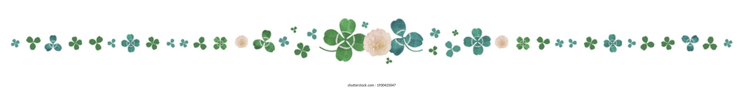 Clover Watercolor Materials. ruled line, Line Decoration (vol.1)