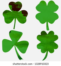 Clover watercolor vector