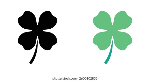 Clover web vector icons set