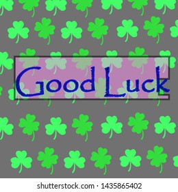 The clover wish for your luck