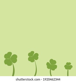 clovers background in green color background