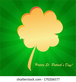Clovers background for Happy St. Patrick's Day - holiday's concept