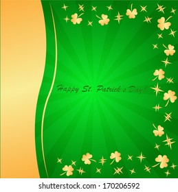 Clovers background for Happy St. Patrick's Day - holiday's concept