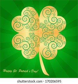 Clovers background for Happy St. Patrick's Day - holiday's concept