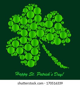 Clovers background for Happy St. Patrick's Day - holiday's concept