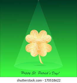 Clovers background for Happy St. Patrick's Day - holiday's concept
