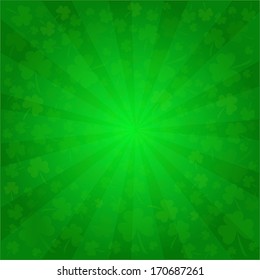 Clovers background for Happy St. Patrick's Day - holiday's concept