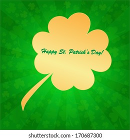 Clovers background for Happy St. Patrick's Day - holiday's concept