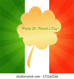 Clovers background for Happy St. Patrick's Day - holiday's concept