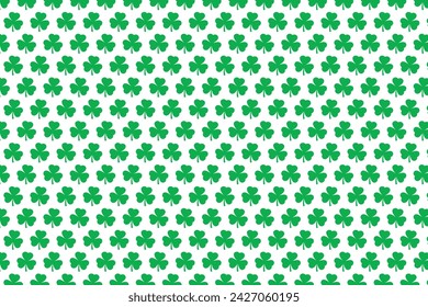 Clovers background on St. Patrick's Day