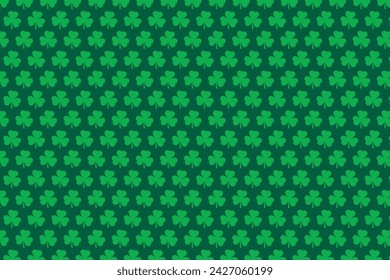 Clovers background on St. Patrick's Day