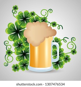 clovers plants and beer to st patrick event