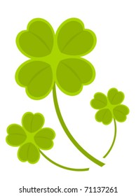 Clovers vector illustration