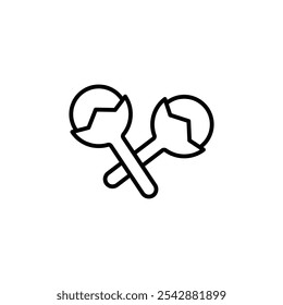Cloves icon. filled and line stroke icons